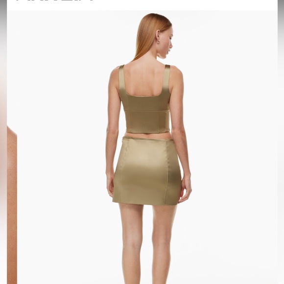 Aritzia Shine Satin Bustier - Picture 6 of 7